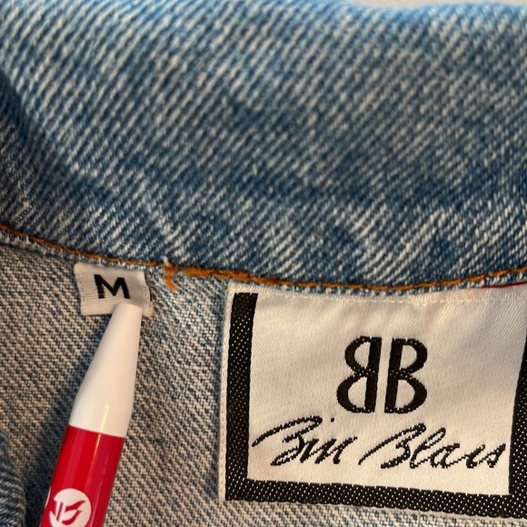 Vintage Bill Blass Made in Turkey Light Denim Vest- Size Medium - Picture 7 of 7